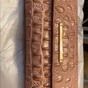 Authentic Brahmin Pink Checkbook Wallet